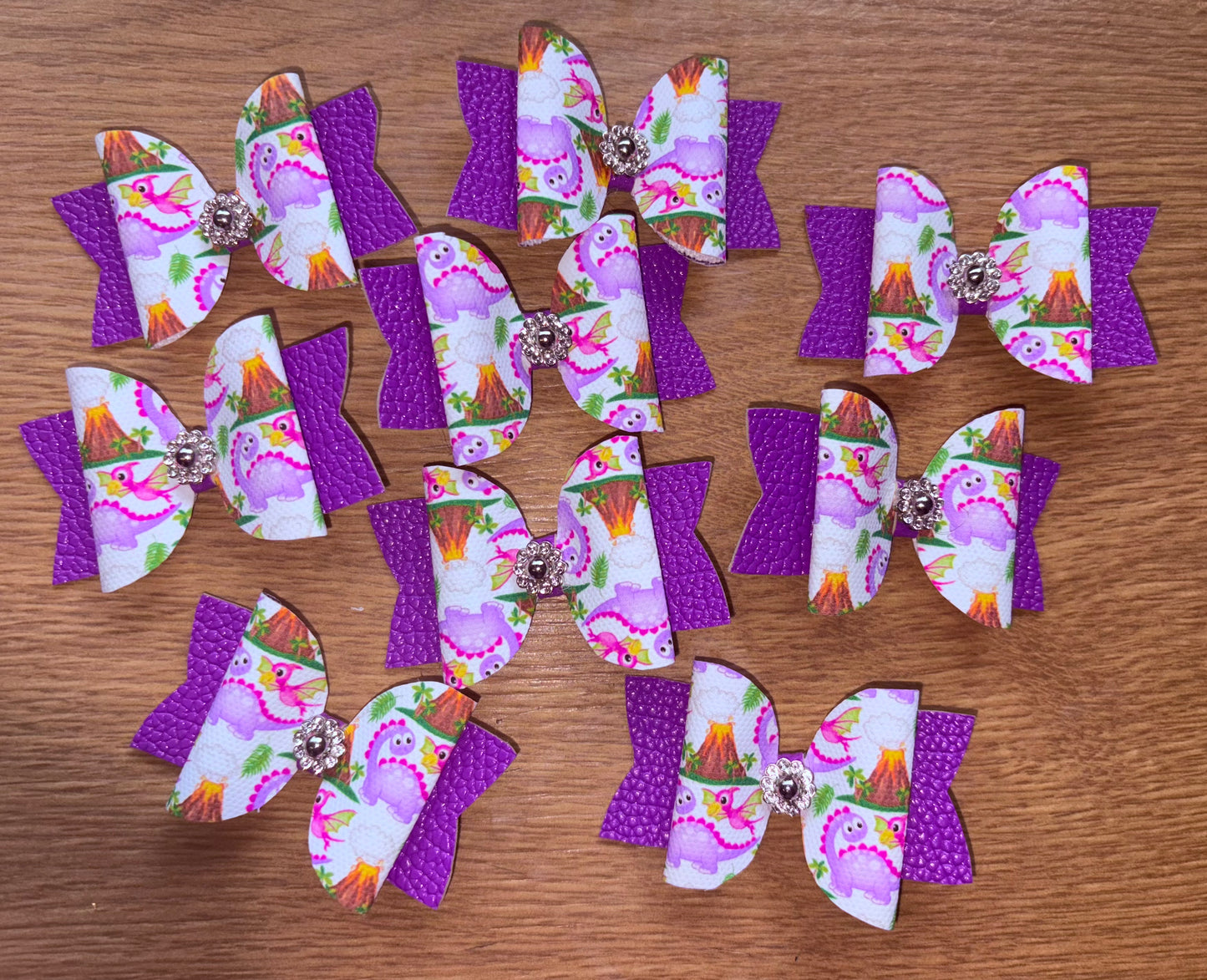Baby Dino’s Die Cut Hair Bows