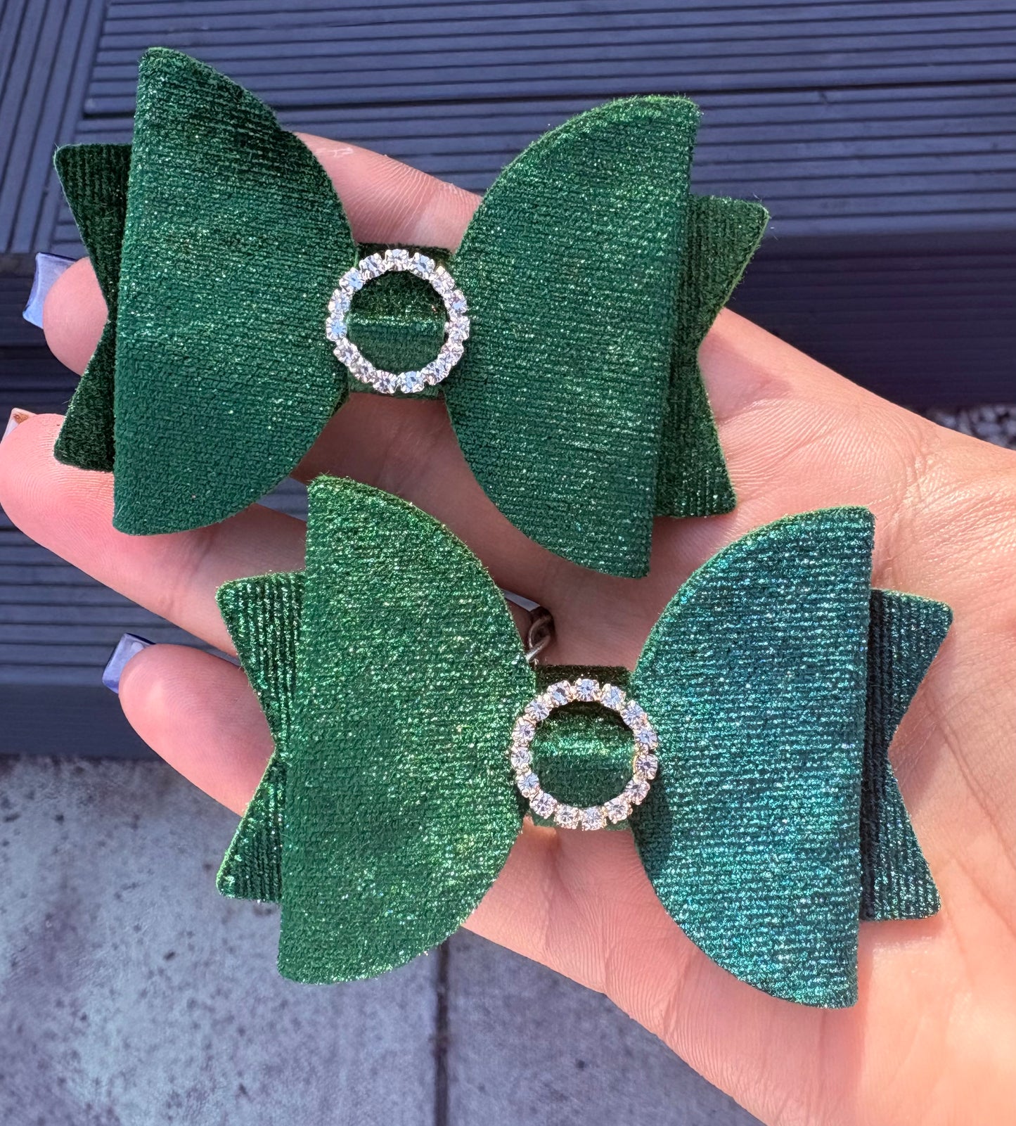 Velvet Bow Hair Clips