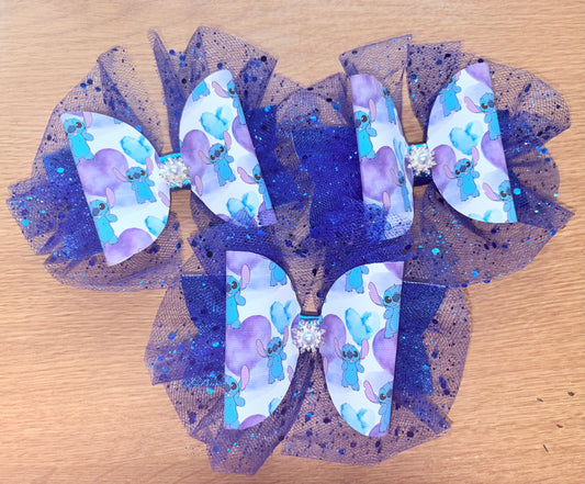 Ohana Means Family Die Cut Hair Bow