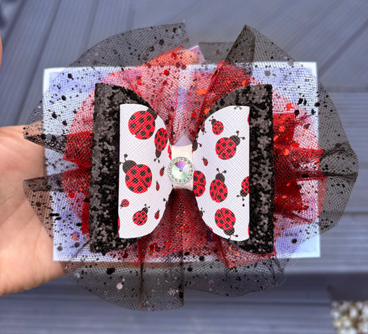 Little Ladybug Die Cut Hair Bow